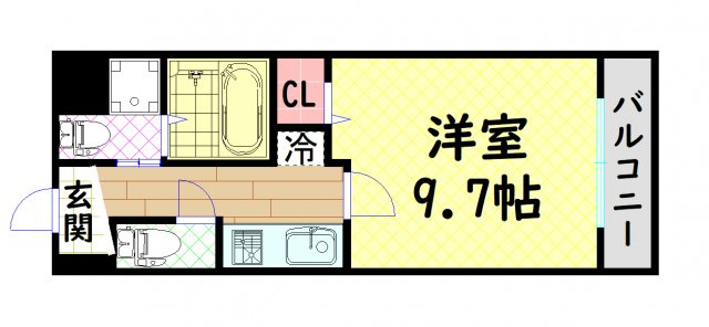 【間取り】 | ドーム千代崎