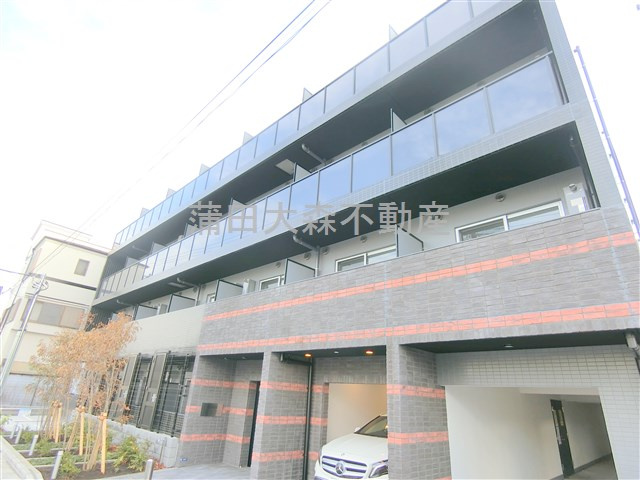 ハーモニーレジデンス蒲田アートヴィラの外観|2024年1月築　RC鉄筋コンクリート造地上5階建て1DK~1LDK総戸数48戸
東京都大田区蒲田1丁目　JR京浜東北線蒲田駅徒歩10分、京浜急行本線京急蒲田駅徒歩13分