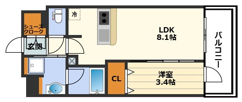 エステムコート梅田・天神橋Ⅳステーションフロントの間取り