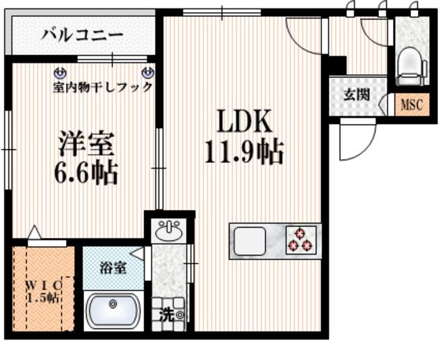 ＢｅｌｌＷｏｏｄ町屋の間取り|★開放感のある間取り★