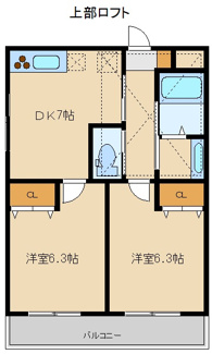 【間取り】 | グランデュールKAJIGAYA | 間取り図