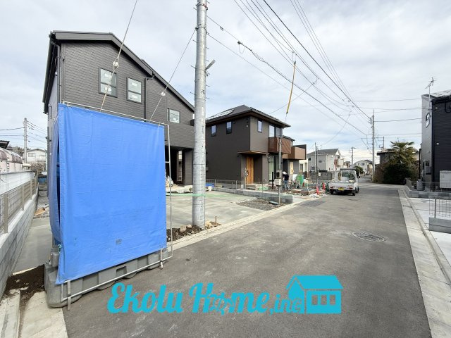 あきる野牛沼第4期　全1棟　3号棟の前面道路含む現地写真