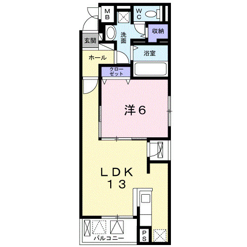 エレガントカーサⅢの間取り