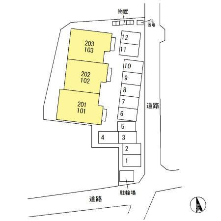 シュエット フルールの区画図