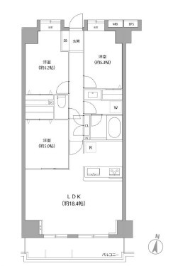 【間取り】 | サンクレイドルレヴィール池袋 | 南東向きのお部屋なので、陽当たり・通風良好です！