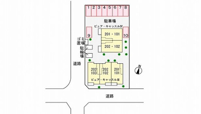 【駐車場】 | ピュア・キャッスルⅢ | 駐車場
