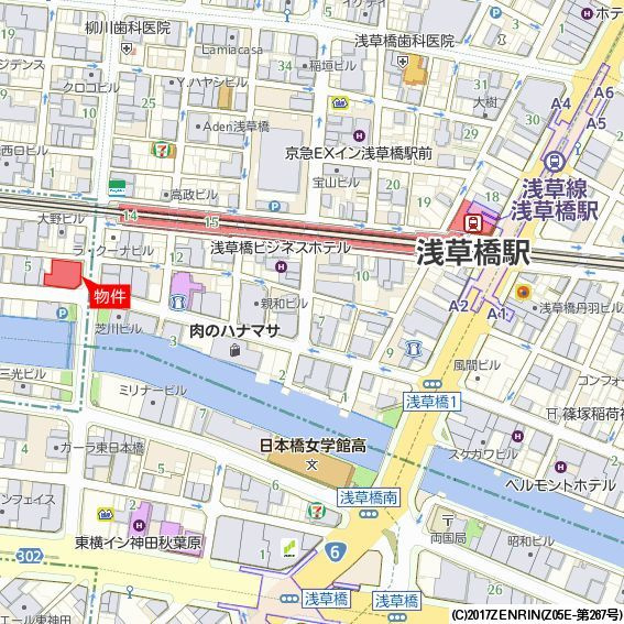 Ｂｒｉｌｌｉａ千代田左衛門橋の地図