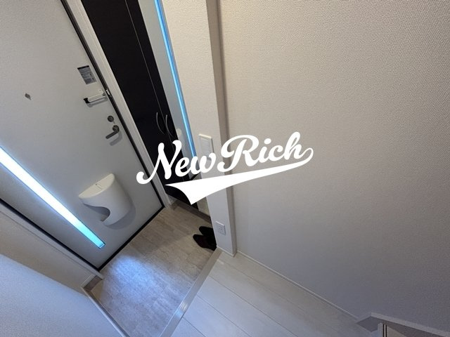 前橋市駒形町のアパートの玄関