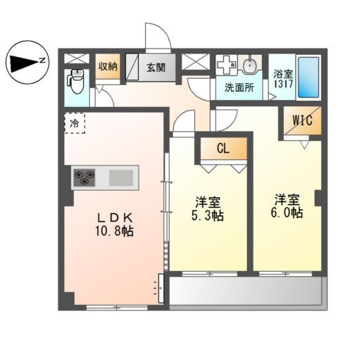 【間取り】 | ブランキューブ南摂津