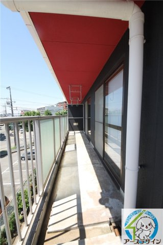 ハイツマコーレのバルコニー