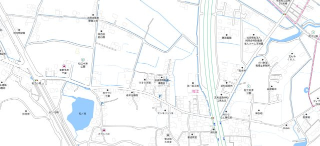 倉敷市粒江　売地の地図