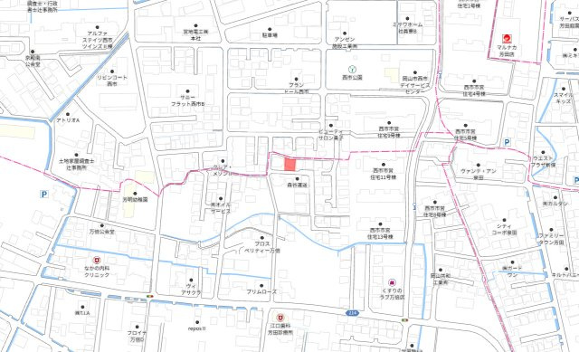 南区万倍　1区画の地図
