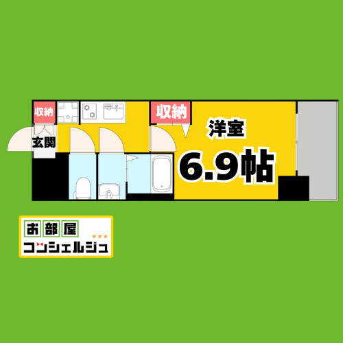 ディアレイシャス浅間町Ⅲの間取り