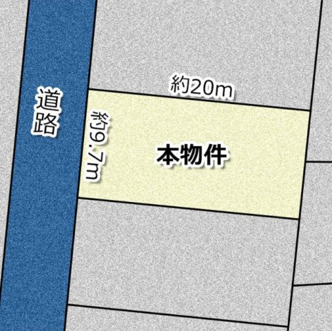 総社市駅南　売地の区画図