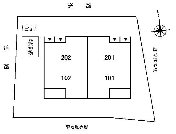アルモニーやなぎの駐車場