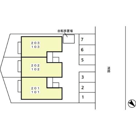 メゾンヴェール 壽の区画図