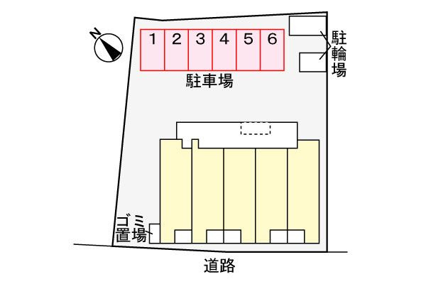 ブリランテ　田辺通の駐車場