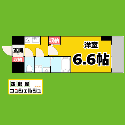 S-RESIDENCE名駅の間取り