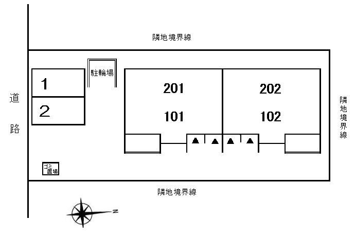 クレシェンドの駐車場