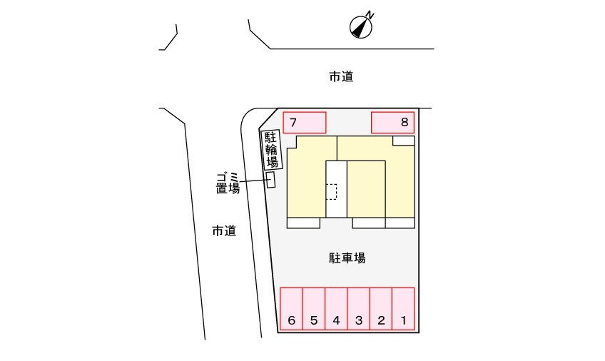 ブラウベルク鳴尾の駐車場