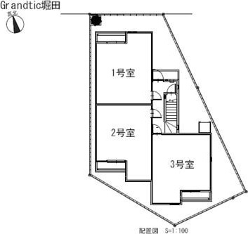 Grandtic堀田の区画図