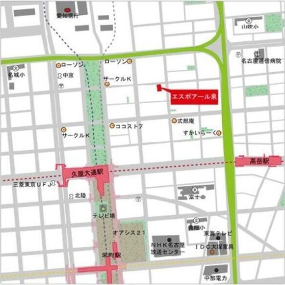 エスポアール泉の地図