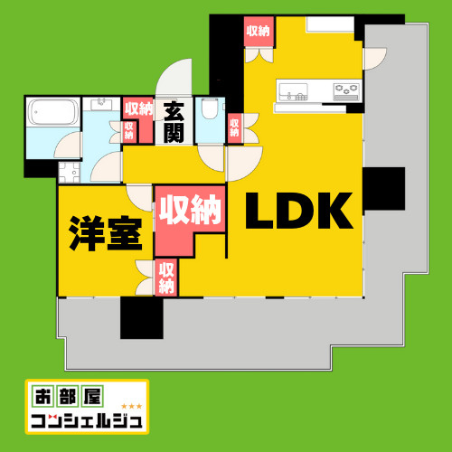ザ・ファインタワー久屋大通の間取り