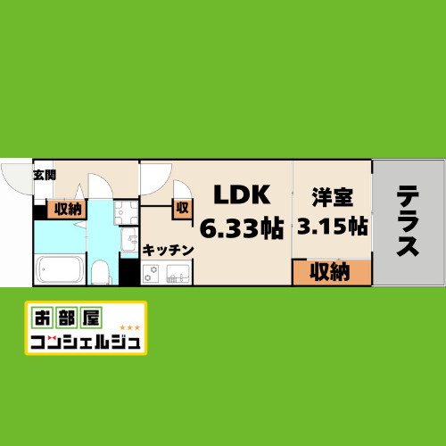 リーデンス今池の間取り