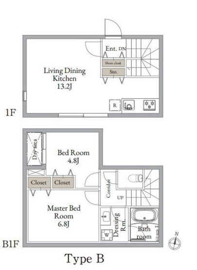 【間取り】 | ＬｉｖｅＦｌａｔ東高円寺Ⅱ