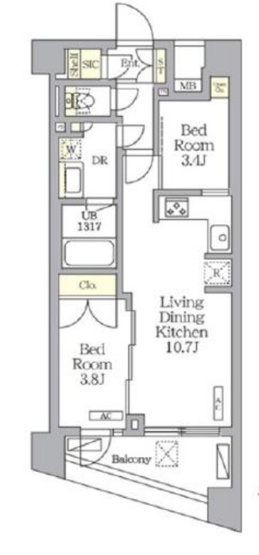 【間取り】 | ＮＯＧＡＴＡ　ＲＥＳＩＤＥＮＣＥ