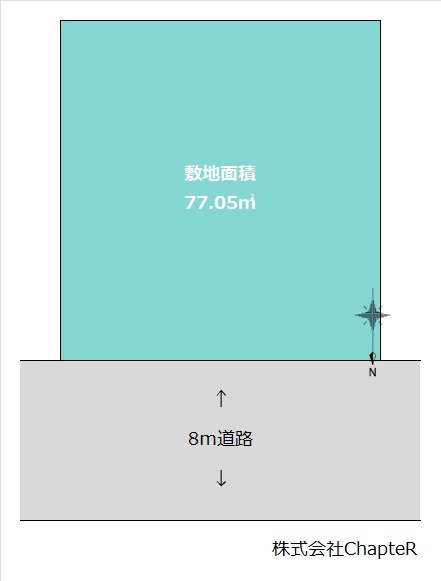 墨田区横川２丁目の売地の区画図|～区画図～