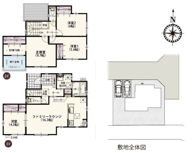 伊勢崎市太田町第8　新築住宅7号棟の間取り