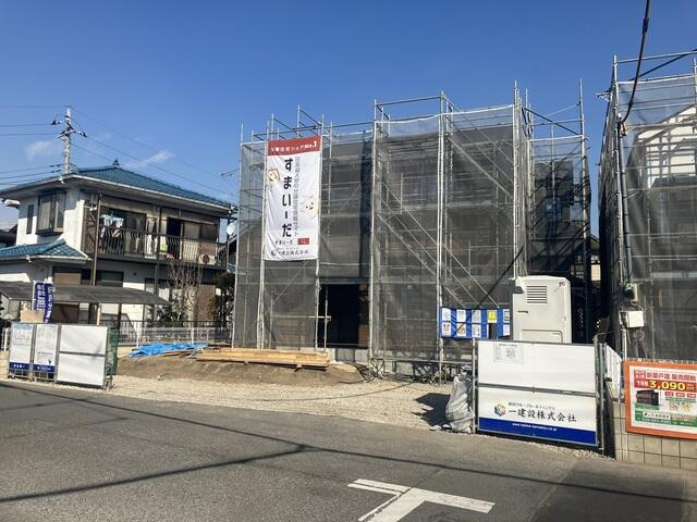 リーブルガーデン宇都宮市駒生町第25　新築一戸建ての外観|建築中です。