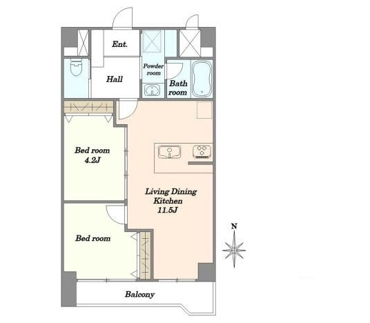 【間取り】 | ★仲介手数料半額★ライオンズマンション西中延（内装リノベーション済み）