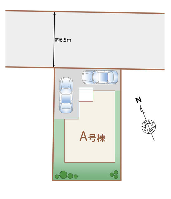 ハートフルタウン東武江曽島駅2期　新築一戸建ての区画図