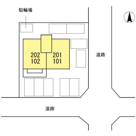 ベルメゾンの駐車場