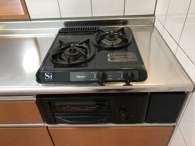 【キッチン】 | アムールメゾン | 二口コンロ