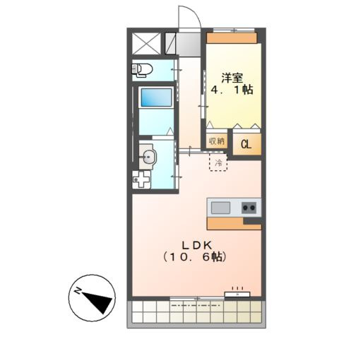 メルヴェール　エストの間取り