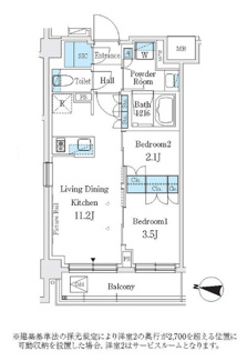 【間取り】 | Ｊ．ＧＲＡＮ　Ｃｏｕｒｔ　品川西大井ＷＥＳＴ