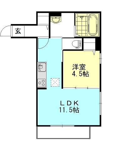 Calm Hills 5番館の間取り