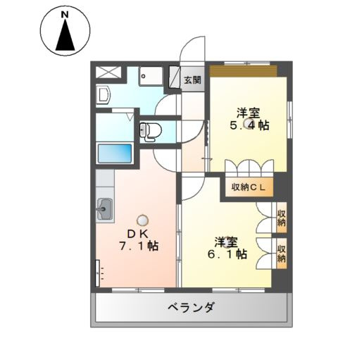 ウィステリア　スプリングスの間取り
