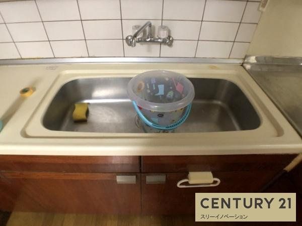 大阪市大正区小林西２丁目の一戸建てのキッチン|シンク！