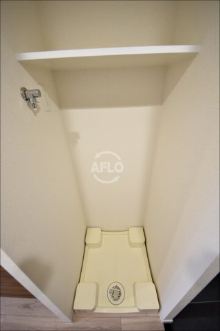 プレサンス松屋町ヴェルデスの洗面所|プレサンス松屋町ヴェルデス　室内洗濯機置き場