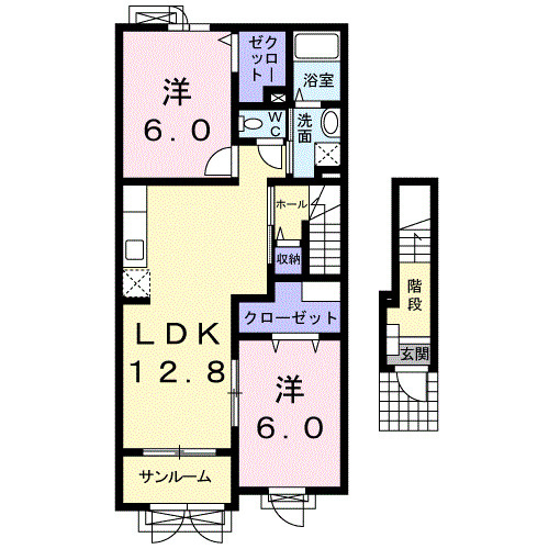 ラ　フォレスタ　Ⅲの間取り