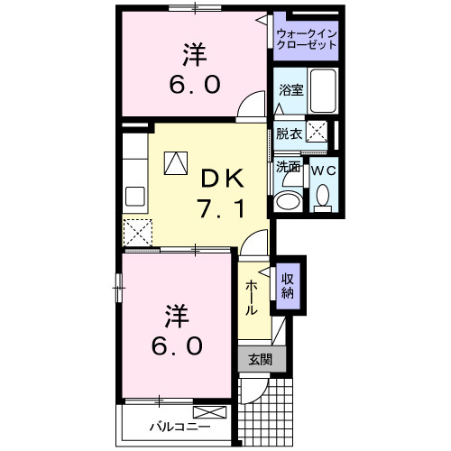 レガー　メゾンＡの間取り