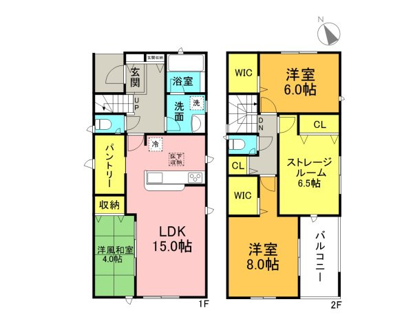 碧南市福清水町第1　新築戸建＜1号棟＞の間取り|3SLDK＋パントリー＋WIC