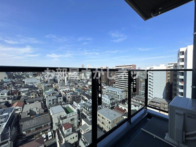 Log戸越／ログ戸越【おとり物件なし】#学生・社会人にオススメ！初期費用分割払いOK！のバルコニー|Log戸越　12階からの眺望です。