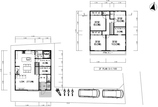 【参考プラン】 | 東久留米市金山町2丁目　売地　全2区画　B号区 | 参考プラン間取り図
