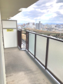 オリーブハイツ相川二号棟のバルコニー