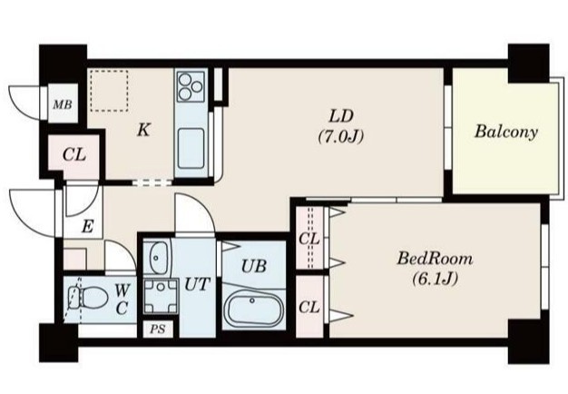 【間取り】 | カーサヴェルデ | 1LDKの間取りです！